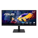 ASUS 34” Ultrawide HDR Gaming Monitor (VP349CGL) - 21:9 UWQHD (3440 x 1440), IPS, 100Hz, 1ms, USB-C w/Power Delivery, FreeSync, Eye Care Plus, VESA Mountable, HDMI, DisplayPort, Height Adjustable