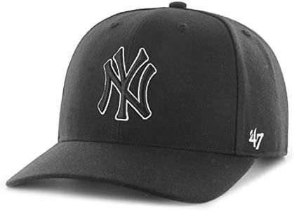 '47 Men's Cap with a Visor Brand, black, One size