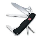 Victorinox Swiss Army One-Hand Trekker Lockblade Pocket Knife (Black), 111mm