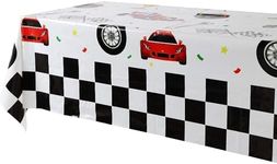 GGDE 1 Pcs Racing Car Theme Party Plastic Table Cover Boys Birthday Party Decorations Supplies