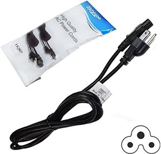 HQRP 10ft AC Power Cord Compatible with LG LF5500 / LF5800 / 49LF5500 / 42LF5800 4K Ultra HD TVs, Mains Cable