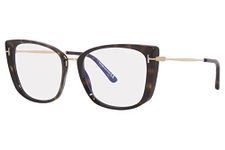 Eyeglasses Tom Ford FT 5816 -B 052 Shiny Classic Dark Havana, Rose Gold,"t" Log