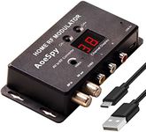 RF Modulator RCA Coaxial Adapter UHF Demodulator Composite Converter w/Antenna (ANT) in/Out & Channel Switch for Roku Fire Stick PS3 Cable Box HD Digital AV Component Video to Analog NTSC Coax TV