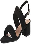 Bella Vita Women's Ellison Heeled Sandal, Black Suede, 5.5 UK