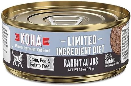 KOHA Limited Ingredient Diet Rabbit Pate for Cats - Single Meat Wet Cat Food for Sensitive Stomachs - Pate Cat Food with No Fillers - 5.5oz Pack of 24