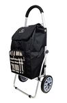 EB EVER BEST-Series Of Bags Jumbo Shopping Trolley Bag With Wheels | 2 Year Warranty |Grocery, Fruits, Vegetables, Laundry | 50 Litre Capacity (Black)