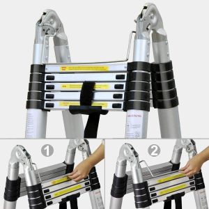 5M Telescoping Ladder – 330lb Capacity, Portable Extension Ladder
