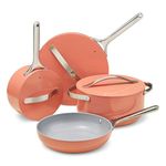 Caraway Ceramic Cookware Set (Pink + Terracotta)