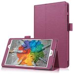 Asng LG G Pad X 8.0 / G Pad III 8.0 Case - Slim Folding Stand Cover Smart Case for LG G Pad X 8.0 (V521) / AT&T (V520) / LG G Pad III 8.0 (V525) 8-Inch Tablet (Purple)