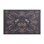 QwThum Boho Retro Leather Coffee Mat Coffee Maker Mat for Countertops Absorbent Dish Drying Mat Washable 18x12Inch