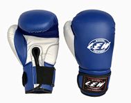 LEW Contest Pu Boxing Gloves for Men & Women with Moulded Foam Padding, Sweat Wicking Lining, Elasticated Hook & Loop Wrap Around Closure System Boxing Gloves