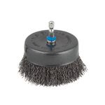 wolfcraft Steel Wire Cup Brush, Ø 80 mm, Hexagon Shank I 2109000