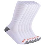 Timberland PRO Men's 6-Pack Performance Crew Length Socks, White, XX-Large