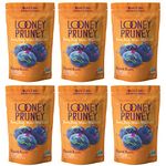 Looney Pruney California Pitted Prunes / Non-GMO Project Verified/ Preservative Free (6pack)