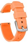 GadgetWraps 20mm Silicone Strap / Band for Pebble Time Round Watch with Quick Release Pins (Orange Ice Glow)