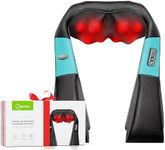 cotsoco Neck Massager, Shiatsu Neck and Back Massager with Heat for Pain Relief, Deep Tissue 3D Kneading Massage Pillow, Relaxation Gifts for Men and Women, Gifts for Dad, Elderly,Wife（Teal）