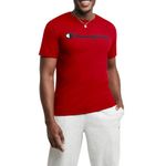 Champion Men's Classic Jersey Script T-shirt, Scarlet, M