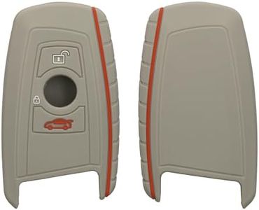 kwmobile Cover Chiavi Auto Compatibile con BMW con 3 tasti controllo remoto (solo Keyless Go) - Custodia Protettiva Chiave Auto Copri Telecomando Gomma - Portachiave Macchina Silicone