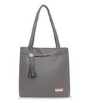 DAISY STAR Women Fashion Tote Purses Stylish Ladies Women and Girls Zip Pocket Canvas Handbag for Office Bag Ladies Travel Shoulder Bag Tote for College Girls (Grey)