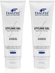 FRAGFRE Hair Styling Gel 8 oz (2-Pack Gift Set) Medium Hold - Fragrance Free Hypoallergenic - Irritation Free Styling Gel for Sensitive Skin - for Men Women Children - Gluten Free Vegan Cruelty Free