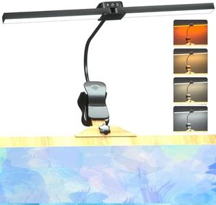 Lamptobe Rechargeable Clip-on Easel Light for Artists Painting, 64LEDs 4 Color Modes 3 Brightness, Eye-Care Desk Lamp Cordless Art Easel Lamp for Painting Drawing Artwork Memory Function Touch Control