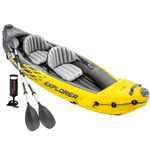 INTEX Canoë Explorer K2 Kayak pour Deux Personnes avec Rames + Pompe