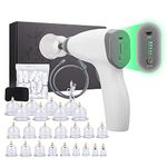 Scienlodic 24Pcs Cupping Set,Electric Cupping Therapy Set With Pump,Rechargeable Vacuum Adjustable Suction Kit Gua Sha One-Key Start, Body Beauty Massage Pain Relif For Back Body Use