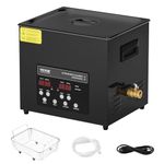 VEVOR Ultrasonic Cleaner, 10L, 600W Heating Power Ultra Sonic Cleaning Machine with Gentle Mode & Upgraded Degassing, 4 PCS Transducers, 40kHz Industrial Ultrasound Cleaner for Jewelry, Beakers, Tools