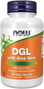 Now Foods, DGL with Aloe Vera (Racine de Réglisse), 100 Capsules végétaliennes, Testé en Laboratoire, Sans Gluten, Sans Soja, Végétarien