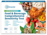 Comprehensive Food & Beverage Sensitivity Test Kit for Adults & Kids, 854 Items Tested, at-Home Intolerance Testing, Hair Analysis, Results in 5 Days