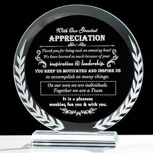 Boss Appreciation Gifts for Women Men - Great Boss Day Gifts for Best Boss Lady Desk Decoration Paperweight Present for Boss Leaving Retirement Birthday Christmas