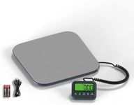 UNIWEIGH Highly Accurate Shipping Scale, 440LB Digital Heavy Duty Postal Scale, Steel Platform Postage Scale with Hold/Tare/LCD Display,Large Scale for Packages,Luggage,Small Business and Home