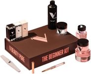 V Beauty Pure Acrylic Nail Kit (The Beginner Kit) - Includes Gel Top Coat, Nail Dehydrator, Monomer Acrylic Nail Liquid, Dip Powder, Nail Primer, Nail File & Nail Brush - Salon & Home DIY Nail