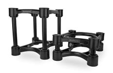 IsoAcoustics ISO-200 Isolation Stands for Large Studio Monitors, Adjustable Tilt and Height, Supports up to 34kg per Stand, Pair