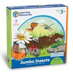 Learning Resources Jumbo Insects I Fly, Ant, Bee, Ladybug, Grasshopper, Butterfly, Dragonfly, 7 Insects