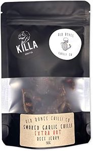 Old Bones Chilli Co - Beef Jerky - Smoked Garlic Chilli (Extra Hot), 50g