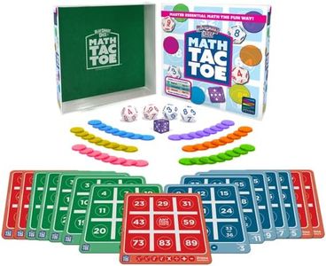 Semper Smart Games PlaySmart Dice Math-Tac-Toe: Get Sharp on Mental Math with a Fun New Twist on a Timeless Classic! Multiple Skill-leveled Math Bingo Made Fun for 8 and up!
