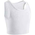 XUJI Transgender FTM Trans Breathable Half Chest Binder (W, S)