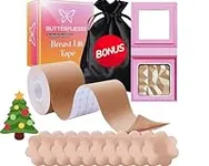 BUTTERFLIESSS Boob Tape Kit Breast Tape Breathable Boobtape Bra Tape Body Tape for Large Breasts with EXTRA Highlighter Breast Lift Tape