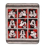 Disney Mickey Mouse Kids Fleece Blanket EXPRESSIONS Throw for Toddlers Teens, All Season Super Soft Comfy Flannel Blanket, Best Gifts for Boys and Girls, 50x60 inches (Official Disney Product)