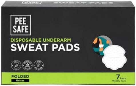 PEESAFE Disposable Underarm Sweat Pads – Folded (14 pads) | Antiperspirant | Prevents Stains | Absorbs Sweat & Unpleasant Odour | Armpit Sweat Pads | Odour Blocker Pads | For Men & Women