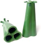 Merriway BH05558 (10 Pcs) Green Wigwam Style Garden Bamboo Cane Grip Top Support for 3 Canes - Pack of 10 Pieces