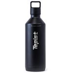 Tepist ThirtyO 30oz Stainless Steel Bottle Compatible with Sodastream Machines | Powder Coated Black | Vacuum Sealed | Double Walled | Leak-Proof | Easy to Carry | Reusable Bottle