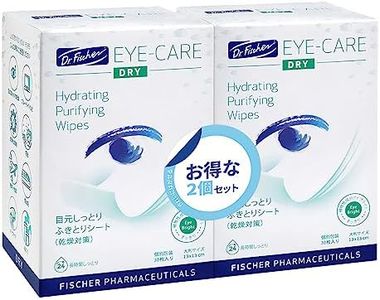 Dr. Fischer Tea Tree Eyelid Wipes for Dry Eyes - Gentle Eye Wipes for Everyday Eye Conditions and Hypoallergenic Makeup Remover (60 Wipes)