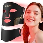 FOLOKE LED Light Therapy Mask Skin Care , LEDs face mask & neck mask Red - Wavelength for Home Use, – Advanced Skincare Made Easy