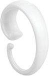 InterDesign Bathroom Shower Curtain "C" Hook - Pack of 12, White