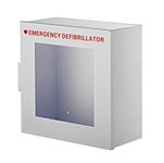 AdirMed AED Cabinet, Non Alarmed AED Defibrillator Wall Mounted, Easy Access AED Box