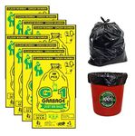 G 1 Garbage Bags | Dustbin Bags | Medium Bags| 19 X 21 Inches | 30 Pack | Pack of 8 | Black