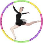 ZHA Kids Hula Hoop - Detachable, Adjustable Plastic Hoola Hoops Ring - Ideal for Dancing, Playing Sports, Games, Swimming & Pet Training - Weight Loss Fitness & Equipment