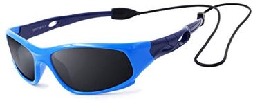 VATTER TR90 Unbreakable Polarized Sport Sunglasses For Kids Boys Girls Youth UK 816blueblue